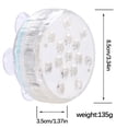 thumbnail image 2 of Daily Qaailabf Submersible Pond Lights Remote Control 15 Led Bright RGB Decoration Swimming, 2 of 2