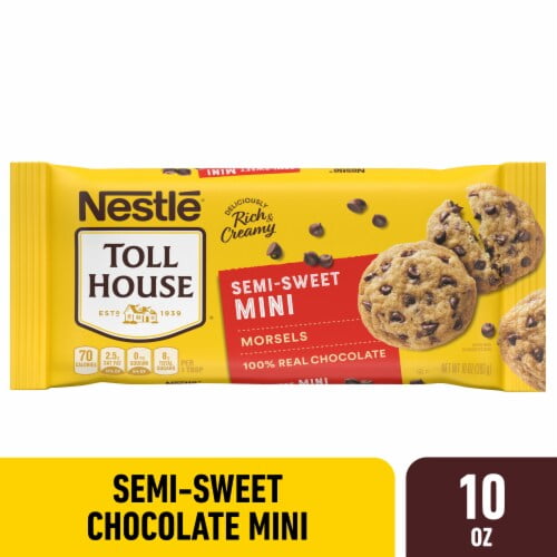 Nestle Toll House Semi Sweet Chocolate Mini Chips 10 OZ - Pack of 2