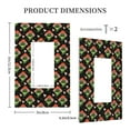 thumbnail image 3 of KLL Frogs In Mushroom Hats Pattern Electrical Outlet Covers, 3" x 5" 1 Pack Electric Receptacle Plug Covers for Decorator Receptacle Outlet & Switch-Style U, 3 of 6
