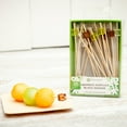 thumbnail image 3 of Assorted Bamboo Acrylic Block Skewer - Retail Pack - 4" x 1/2" x 1/2" - 250 count box, 3 of 3