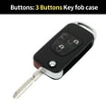thumbnail image 3 of Unique Bargains Key Shell Case Keyless Entry Remote Key Fob Replacement Case for Mercedes-Benz ML320 1998-2003 for Mercedes-Benz ML430 1999-2001 3 Buttons, 3 of 7