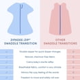 thumbnail image 3 of SleepingBaby Zipadee-Zip Transition Swaddle for Self-Soothing & Better Sleep, Lavender, Large (12-24 Months), 3 of 9