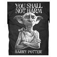 thumbnail image 5 of Harry Potter Dobby Shall Not Harm Mens Black T-shirt, 5 of 5