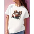 thumbnail image 2 of Chic T-Shirt Décontracté à Imprimé Cœur Léopard pour Femmes - Col Rond, Manches Courtes, Mélange de Polyester Respirant, Haut d'Été Semi-Transparent avec Ajustement Extensible, Lavable en Machine - Parfait pour Printemps/été/automne, 2 of 6
