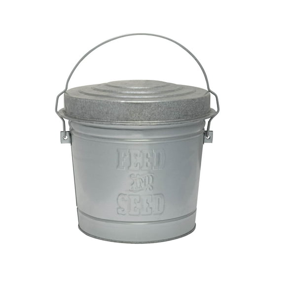 Behrens Embossed – 10 Gallon Galvanized Steel Can with Locking Lid