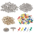 thumbnail image 1 of Unique Bargains 60pcs Car Roof Repair Rivets Auto Roof Snap Rivets Retainer Design Screw Cap Buckle Plaid Cloth, 1 of 9