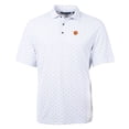 thumbnail image 2 of Men's Cutter & Buck White Clemson Tigers Big & Tall Virtue Eco Pique Tile Print Recycled Polo, 2 of 3