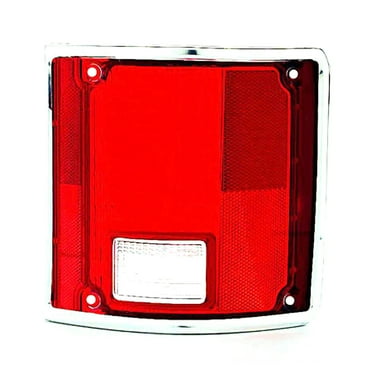 KAI New Standard Replacement Driver Side Tail Light Lens, Fits 1973-1986 Chevrolet Fullsize C/K Pickup