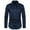 Navy, variant on HBYJLZYG Men's Business Shirts Solid Long Sleeve Casual Button Down Shirts Slim Fit Shirt Tops - Stretch & Wrinkle Free