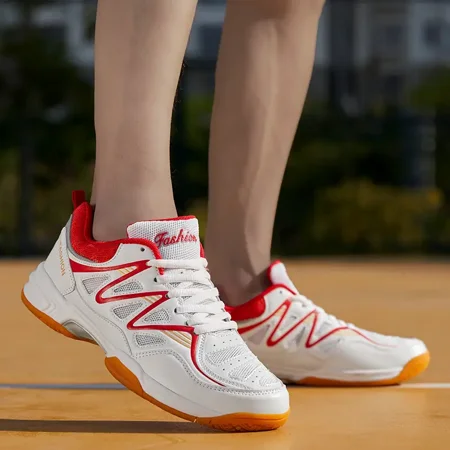 

New Men‘s Professional Badminton Shoes Mesh Breathable Non-slip Wear-resistant Training Sneakers