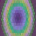 thumbnail image 1 of Ahgly Company Machine Washable Indoor Square Transitional Rebecca Purple Area Rugs, 7' Square, 1 of 7