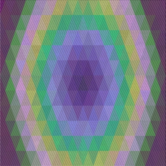 Ahgly Company Machine Washable Indoor Square Transitional Rebecca Purple Area Rugs, 7' Square