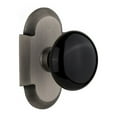 thumbnail image 3 of Nostalgic Warehouse Cotblk_Prv_234_Nk Black Porcelain Solid Brass Privacy Door Knob Set -, 3 of 7