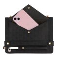 thumbnail image 4 of Handbag Case for iPad Mini 5/4/3/2/1, Flip Folio Stand Crossbody Wallet Case with S Pen Holder & Card Slots Pocket, Hand Strap & Shoulder Strap Shockproof Protective Cover,Black, 4 of 10