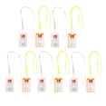thumbnail image 1 of Portatarjetas de identificación de acrílico de calidad Bolsas verticales Cordón de PVC transparente Insignia de trabajo con cordones de correa para el Blanco amarillo Soledad Titulares de tarjetas de acrílico para tarjetas, 1 of 10