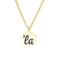 thumbnail image 3 of Collar con colgante de etiqueta redonda con la coma de Kamala Harris que no pierde el color ↑, 3 of 6