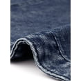 thumbnail image 6 of DARING DIVA Women's Plus Size Sleeveless Zip Up Button Down Jeans Vest 3X Washed Blue, 6 of 6