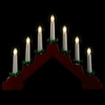 thumbnail image 3 of Northlight LED Lighted Christmas Candelabra Bridge - 13" - Red Base - C6 Clear Lights, 3 of 8