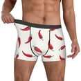 thumbnail image 2 of Kdxio Men's Boxer Briefs with Chili Print - Comfortable and Breathable Underwear for Everyday Wear, 2 of 7