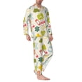 thumbnail image 2 of Honeii Medical Icons Pattern Mens Pajamas Set,2pcs Men's Lounge Long Sleeve Sleep Shirt and Pajama Bottoms Sleepwear Set,Mens Pjs Sets-XX-Large, 2 of 7