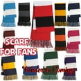 thumbnail image 2 of Spectator Scarf for Fans Your Team Colors Sport Scarf Christmas Scarf Soft Warm Color Scarves - Black Gold, 2 of 5