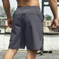 thumbnail image 4 of Paiwinds Men's Drawstring Elastic Waist Casual Shorts with Pocket - Durable Nylon Breathable Shorts for Daily Wear and Light Outdoor Activities, 4 of 7