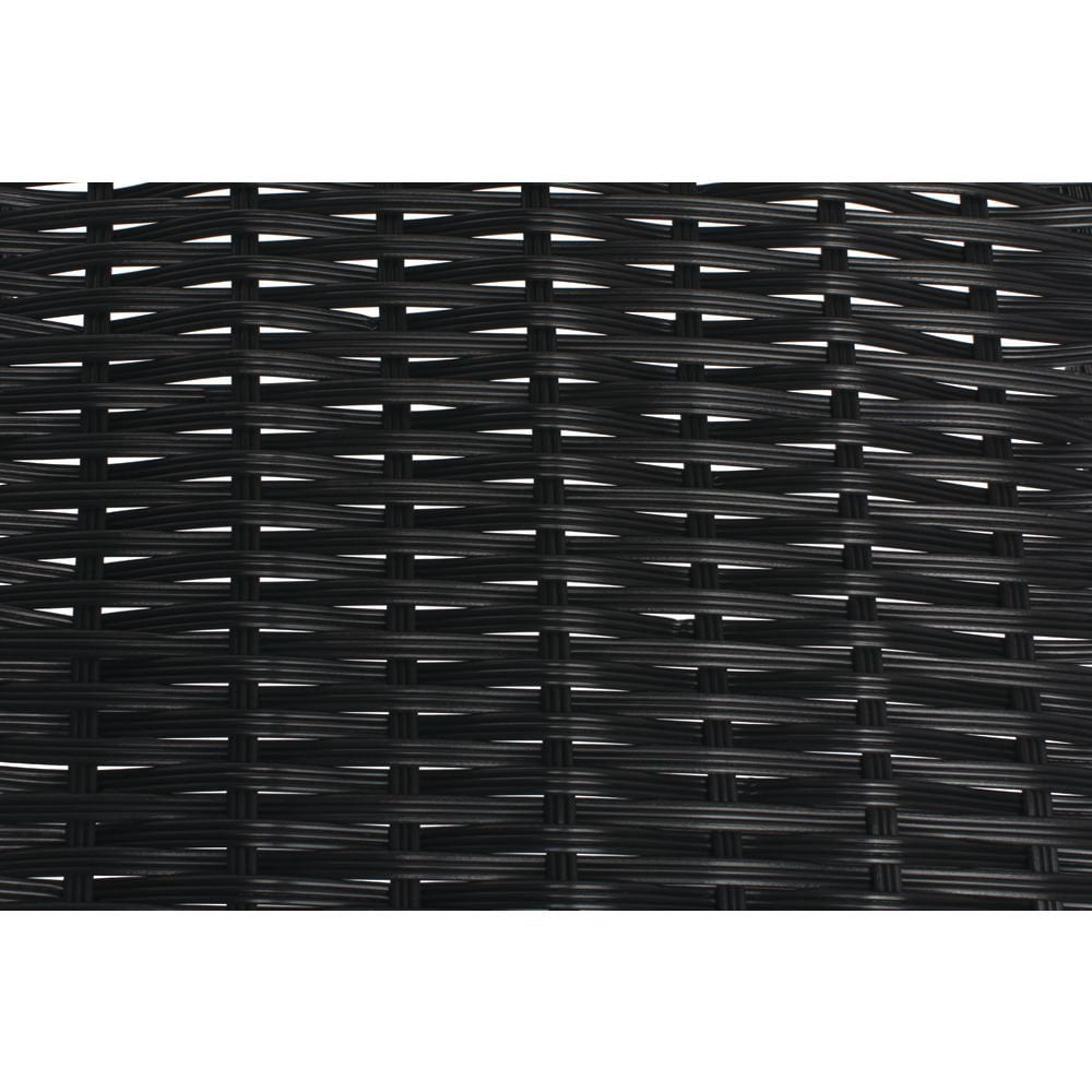 HUBERT® Black Storage Basket with Tapered Front - 7 1/2"L x 18"D x 1 1/2" to 5"D