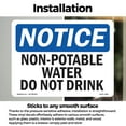 thumbnail image 3 of Non OSHA Notice Vinyl Decal Label 7 Inch x 5 Inch - 5 Pack, 3 of 6
