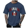 thumbnail image 1 of T-shirts pour Hommes Printemps et Été Fête Nationale Décontracté Imprimé Partiel Col Rond Manches Courtes, 1 of 4