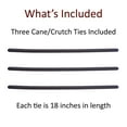 thumbnail image 3 of Crutcheze Cane & Crutch Holder – 3 Pack Universal Clip – Attaches Mobility Aids to Tables, Counters, Desks – Non-Slip, Easy to Use – Fits Most Canes, Crutches, Walkers, 3 of 7