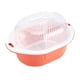 thumbnail image 2 of Juegos de tazones de colador de cocina, tazón de lavado multifunción con coladores, canasta y tazones de drenaje para verduras, frutas, mezcla de Naranja Macarena Cuenco del colador del colador, 2 of 8