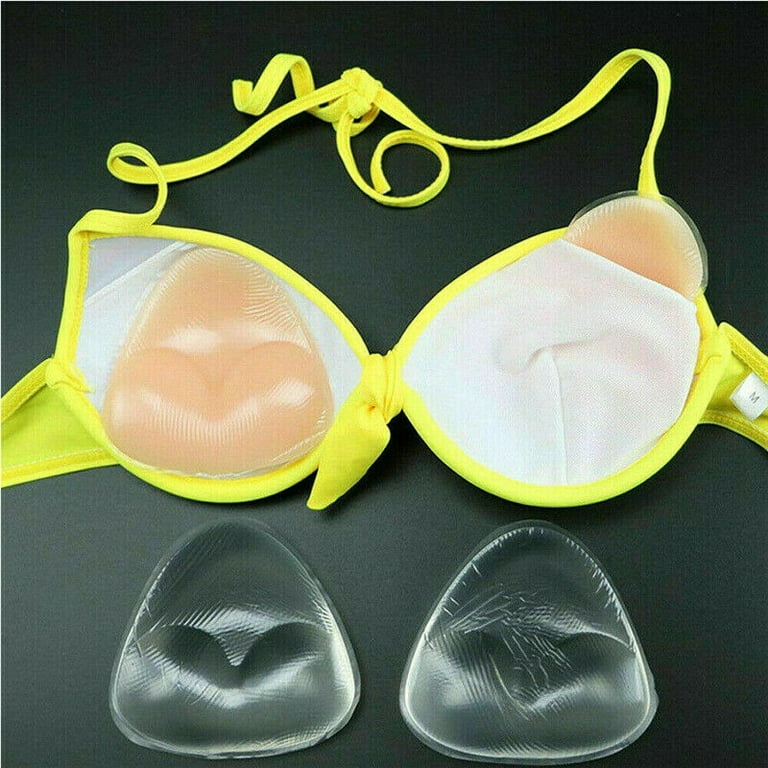 SHCKE Silicone Gel Bra Inserts Pads 1 Pair Cleavage Enhancers Pads, Push Up Breast  Cups Soft Comfortable More Lighter 