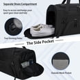 thumbnail image 2 of Bolsa de viaje para gimnasio Dakuly, impermeable, 40 L, con compartimento para zapatos, color negro, 2 of 6