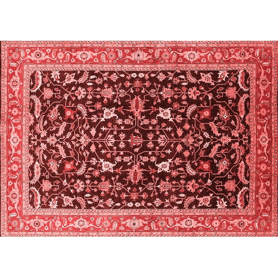Ahgly Company Indoor Rectangle Oriental Red Industrial Area Rugs, 3' x 5'