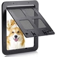 thumbnail image 1 of Puerta para gatos para Perros y Gatos - Dimensiones exteriores: 30 x 35 cm - Cierre de 4 vías - Mosquitera para perros y gatos pequeños con una circunferencia inferior a 60 cm (Grande Negro), 1 of 5