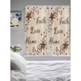 thumbnail image 3 of Brown Farmhouse Living Room Curtains 2 Panel, Retro Country Stars Rustic Branches Berry Cafe Window Treatment, Extra Long Farmhouse Bedroom Bathroom Kitchen Curtains Drapes 104"x72", 3 of 6