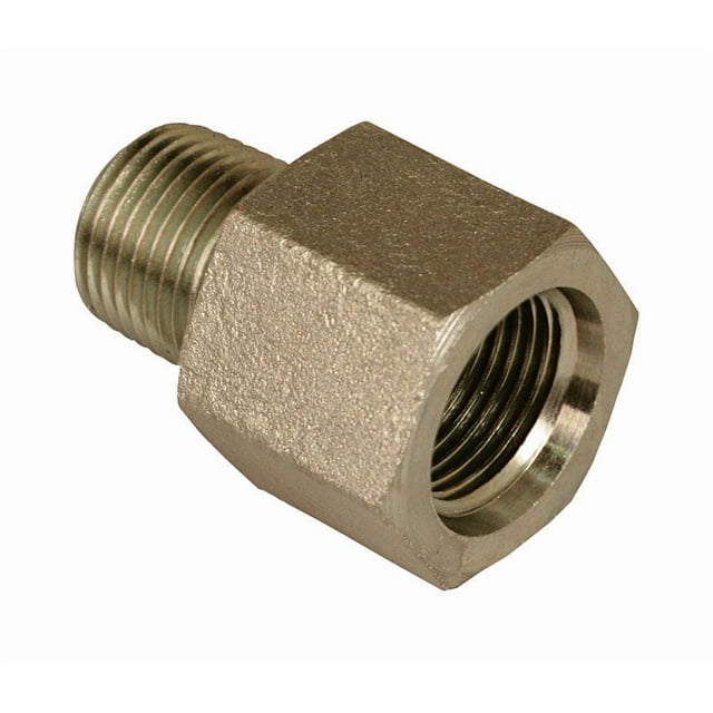 Adaptador hidráulico Apache Steel 16 mm de profundidad x 12 mm de profundidad 5000 psi, 1 paquete