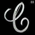 thumbnail image 6 of HOOUN 26 Letters Crystal Rhinestone Alphabet Brooch Pin Wedding Women Jewellery-G, 6 of 9