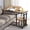 Oak and Black, variant on Finmind Height Adjustable C Table with Wheels, Mobile Couch Snack Side Table with Tiltable Drawing Board, Sofa Bedside Laptop Stand C Shaped TV Tray with Storage Shelves, Oak