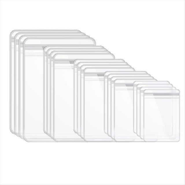 160 Piezas de Bolsas de PVC para Joyería Autoselladas, Bolsas de Plástico Antideslustre para Almacenamiento de Joyería, Bolsa Organizadora de Joyería Transparente