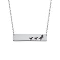 thumbnail image 4 of Personalized Mamasaurus Birthday Day Necklace, Mama and Baby Dinosaur Bar Necklace, Silver Bar Necklace Dinosaur Mom and Baby Bar Necklace, Custom Bar Necklace, Engravable Necklace, 4 of 11