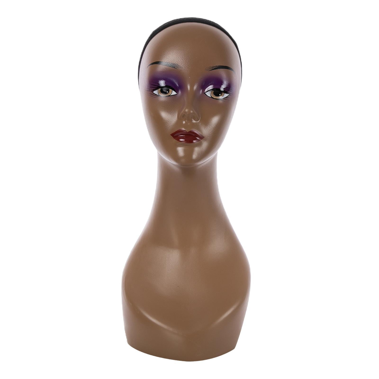 Gazechimp Bald Manikin Head Lightweight Holder for Jewelry Beauty Accessories Shop Red Lip