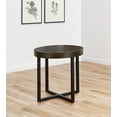 thumbnail image 2 of Steve Silver Yukon Engineered Wood/Iron End Table in Brown, 2 of 8