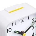 Silent Analog Alarm Clock Non Ticking, Gentle Wake, Beep Sounds, Increasing Volume, Battery