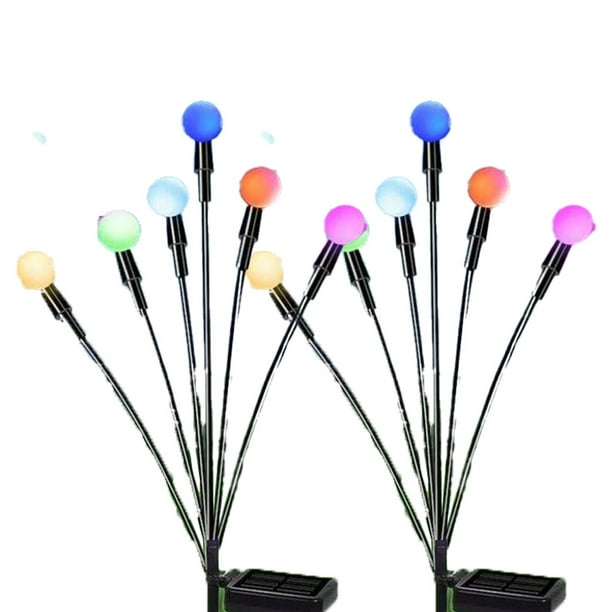 2PCS Starburst Swing Light - Luz multicolor (6 bombillas) Adepaton CPB-US-DYP511-1