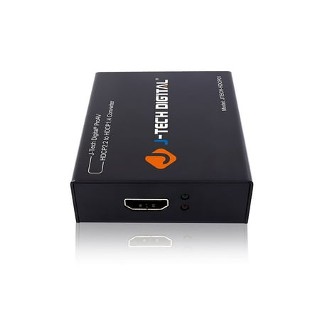 J-Tech Digital HDCP Converter Downgrade HDCP v2.2 to v1.4 for 4K x 2K @60HZ supports 3D, CEC, Dolby DTS LPCM and (Best Dts To Ac3 Converter)