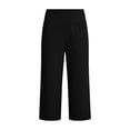 thumbnail image 4 of Plus Size Shorts for Women's High Waist Yoga Shorts 5", Relaxed Fits Bermuda Shorts with Pockets, Soft Stretch Sports Daily Bottoms Black XL, 4 of 9