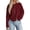 Burgundy, variant on Button Up Cardigan for Women Knit Oversized Fall Sweaters,Rolled Edges, Casual Work Office Going Out Outfits, Long Sleeve Crew Neck, Layering Tops, Lightweight Cozy Winter Clothes