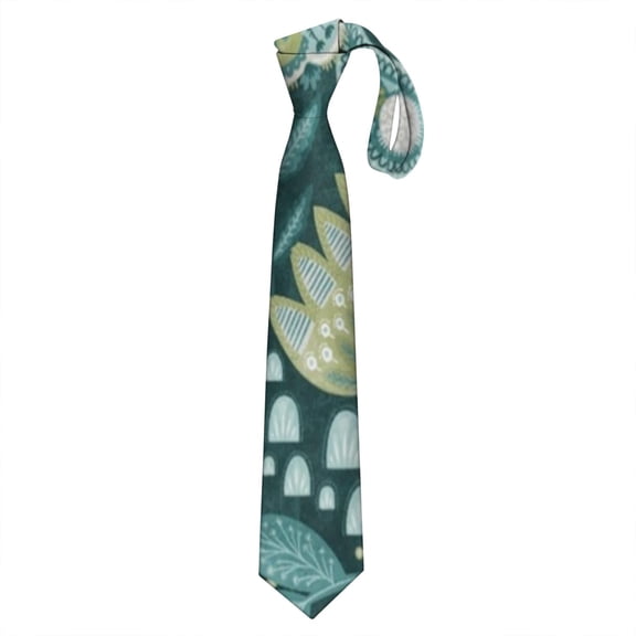 Pattern Tie & Skinny Tie Collection: Illustration Artistic Tie, Ideal for Creative Individuals