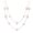 White, variant on Fashionable Auroras White Resin Double Layer Collarbone Chain Necklace